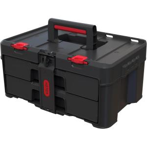 imageKeter StacknRoll Two Drawer Tool Box for Small Parts and Power Tool Accessories Fits Keter Modular Tool Storage System2 Drawer