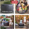 imageKeter Outdoor Storage Deck Box 37 Gallon Waterproof Patio Table Bin Circa BrownBrown