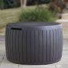 imageKeter Outdoor Storage Deck Box 37 Gallon Waterproof Patio Table Bin Circa BrownBrown