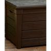 imageKeter Outdoor Storage Deck Box for Patio Backyard ampamp Garden Brightwood 120 Gal Brown  Lockable Organizing and Waterproof Plastic Container Bench