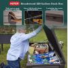 imageKeter Outdoor Storage Deck Box for Patio Backyard ampamp Garden Brushwood 120 Gal Brown  Lockable Organizing and Waterproof Plastic Container Bench