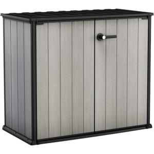 imageKeter Patio Store 46 x 40 ft Resin Outdoor Storage Shed with Paintable and Drillable Walls for CustomizationPerfect for Yard Tools and Pool Toys Grey